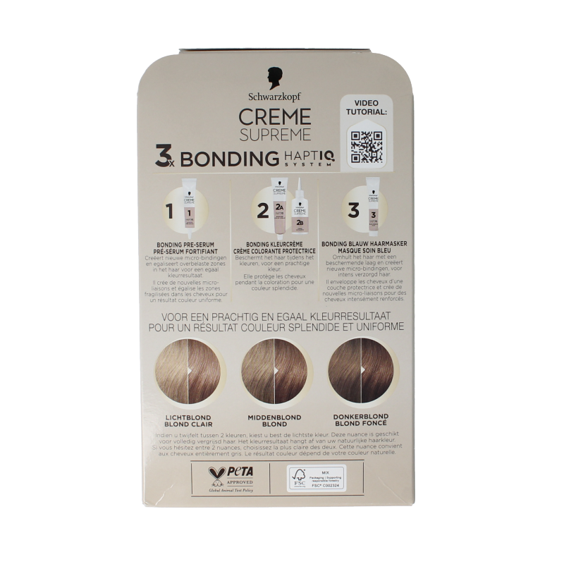 Schwarzkopf Creme supreme 8-16 blond - Afbeelding 3