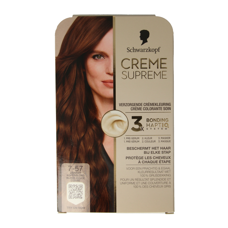 Schwarzkopf Creme supreme 7-57 donker blond