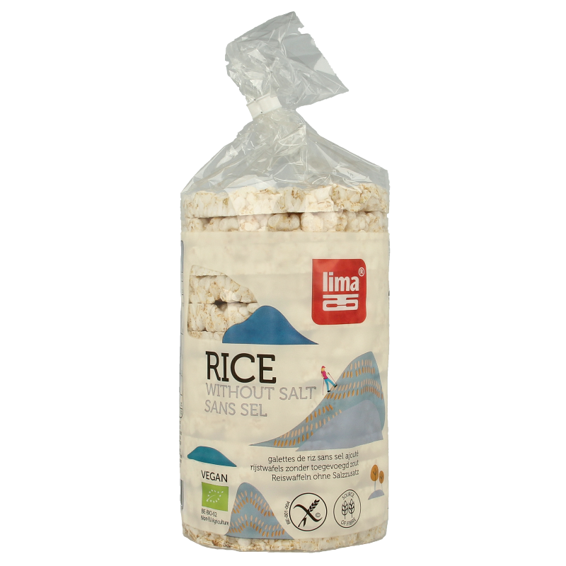 Lima Rijstwafels zonder toegevoegd zout bio