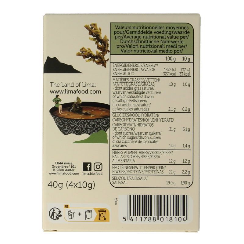 Lima Instant miso soep 4 x 10 gram - Afbeelding 3