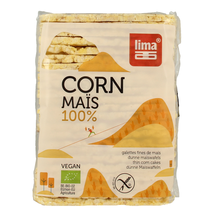 Lima Maiswafels dun rechthoek bio