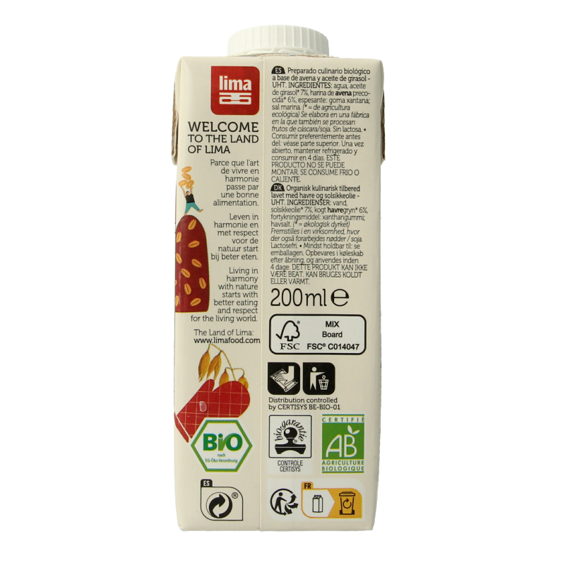 Lima Oat cuisine bio - Afbeelding 3