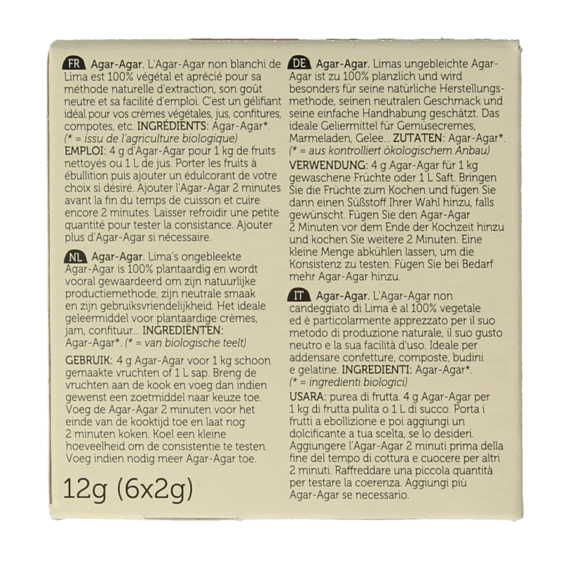 Lima Agar agar poeder bio - Afbeelding 3