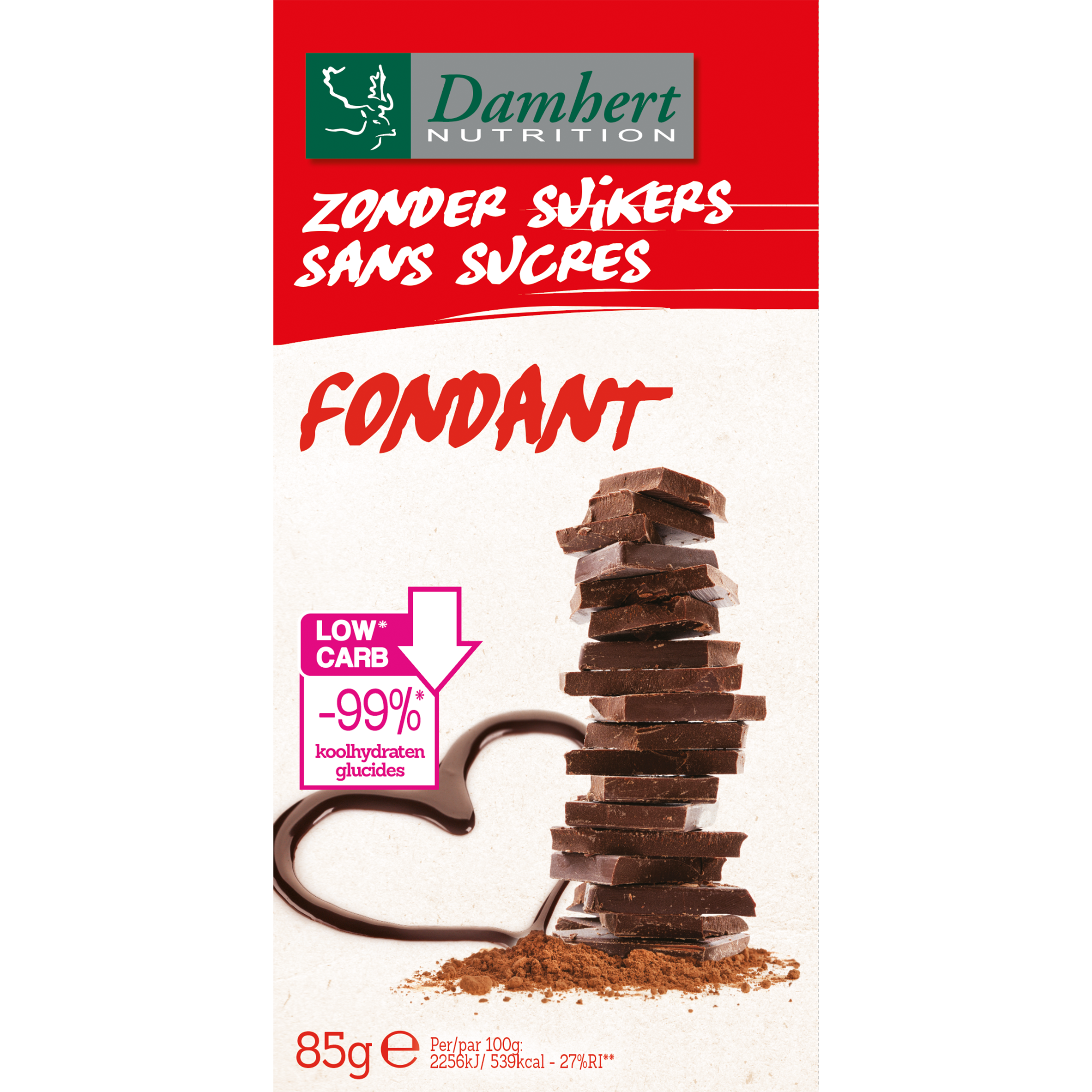 Damhert Chocoladetablet puur