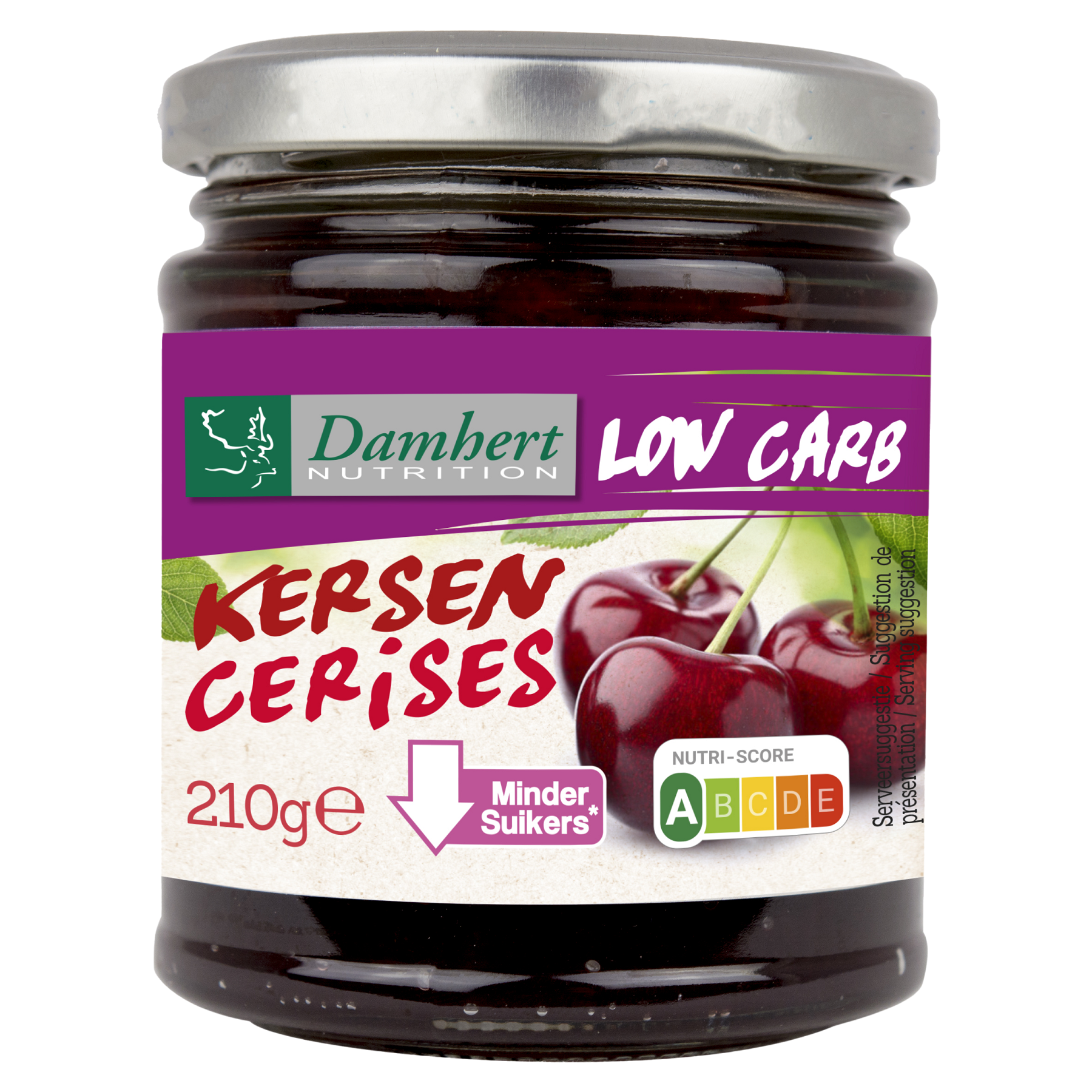 Damhert Confituur kers low carb