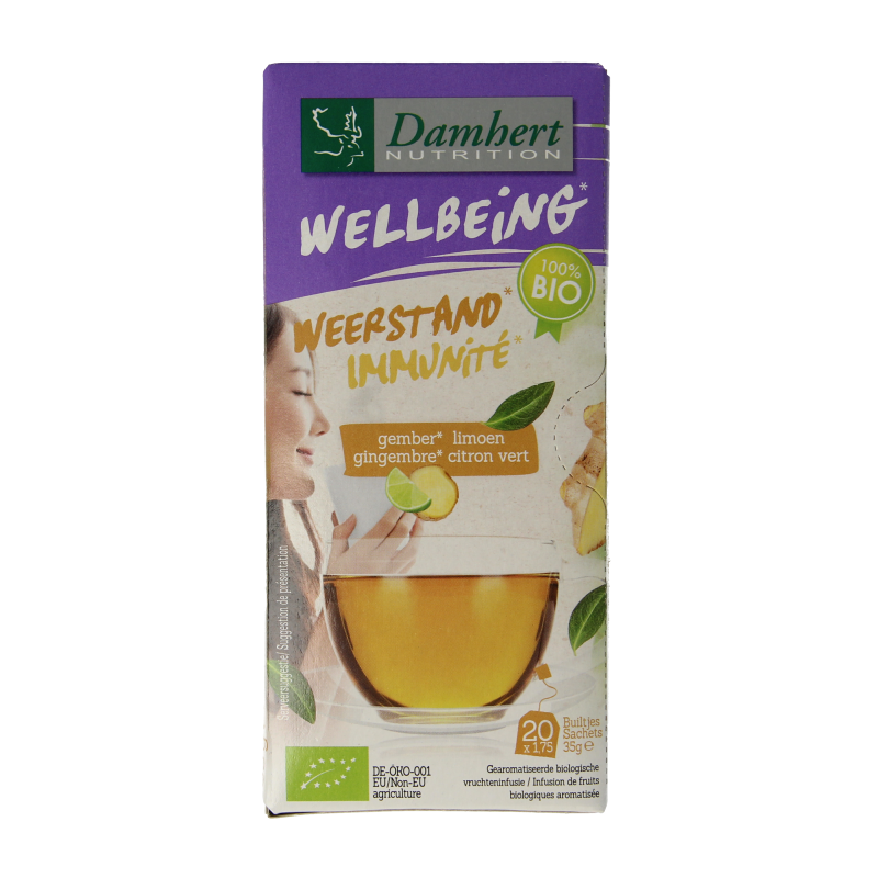 Damhert Tea time gember limoenthee bio