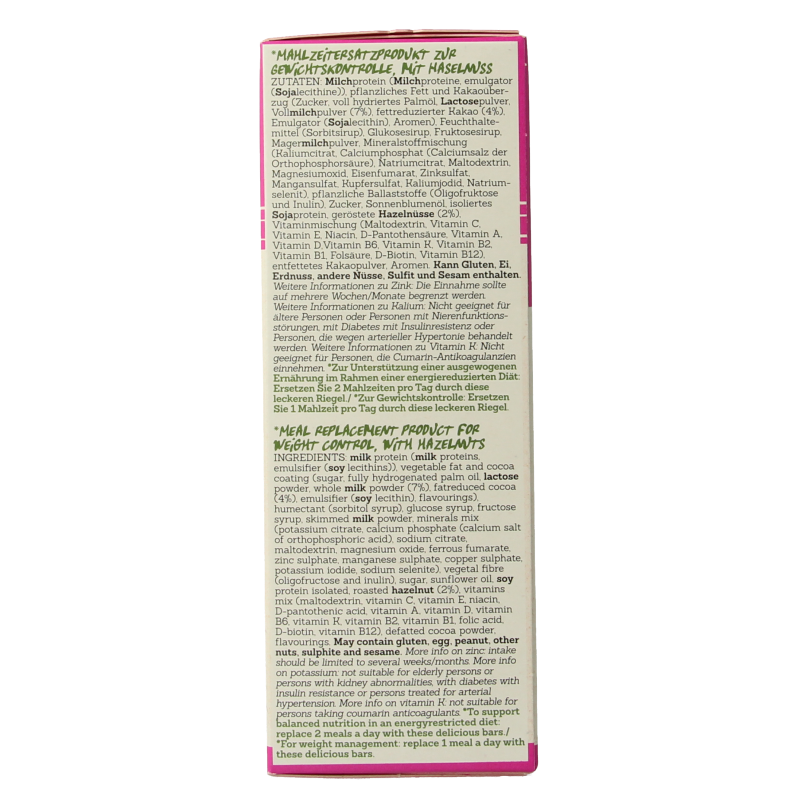 Damhert Afslank proteinereep chocolade hazelnoot - Afbeelding 5