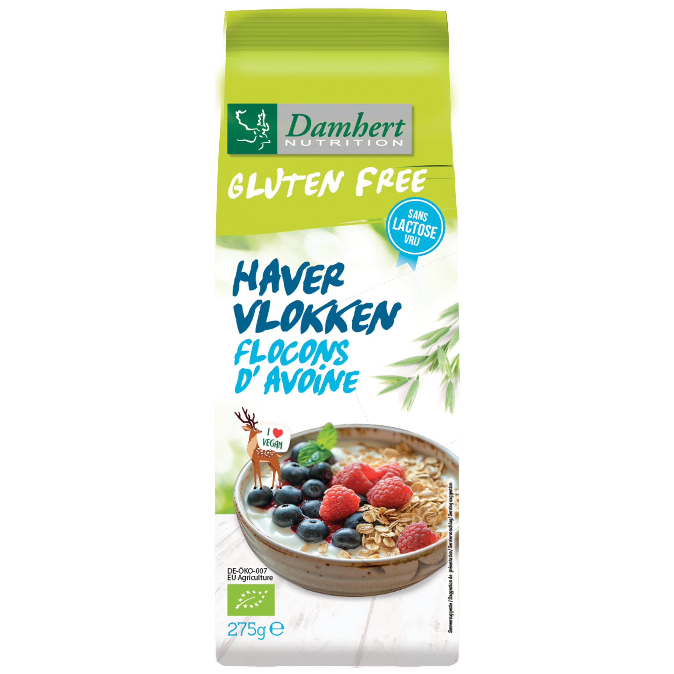 Damhert Havervlokken glutenvrij bio
