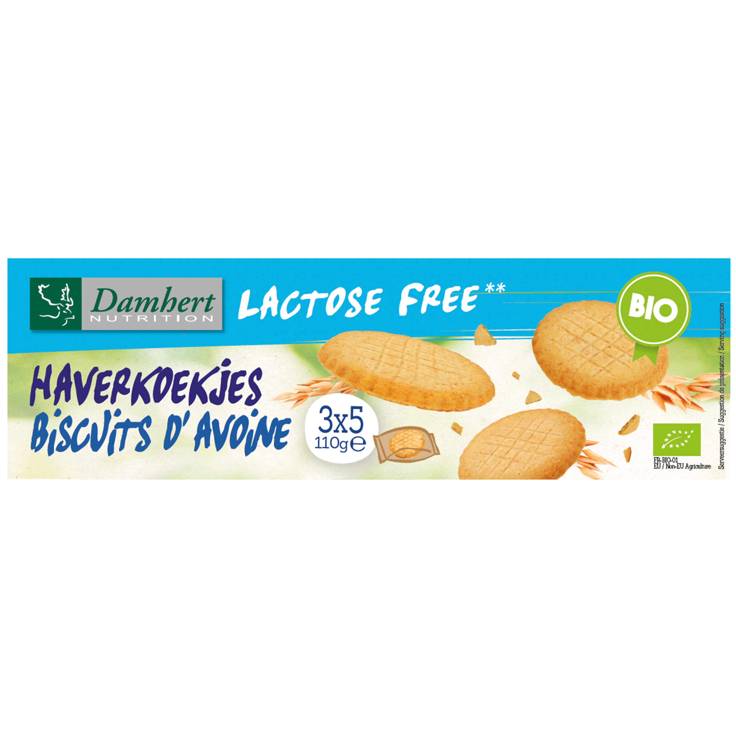 Damhert Haverkoekjes bio lactosevrij