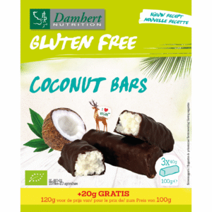 Damhert Coconut bars glutenvrij bio
