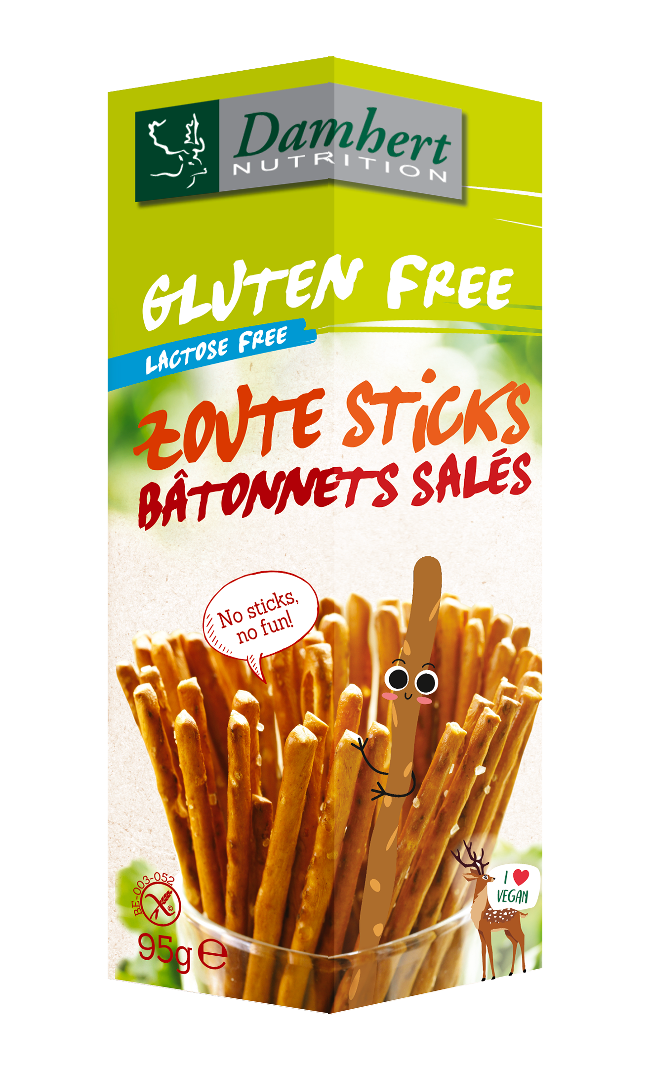 Damhert Zoute sticks glutenvrij