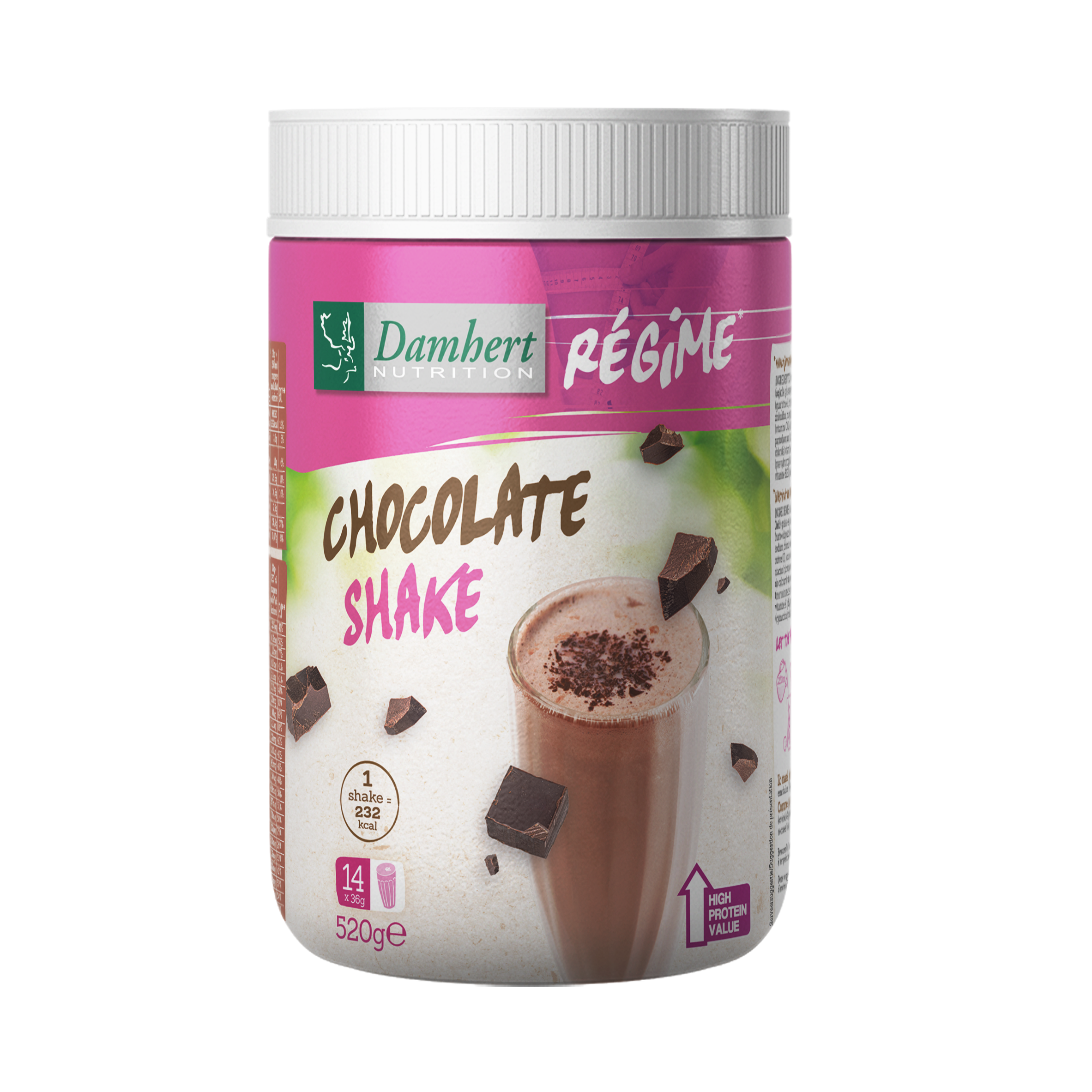 Damhert Regime maaltijd shake chocolade