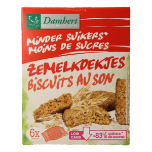 Damhert Zemelkoek minder suiker