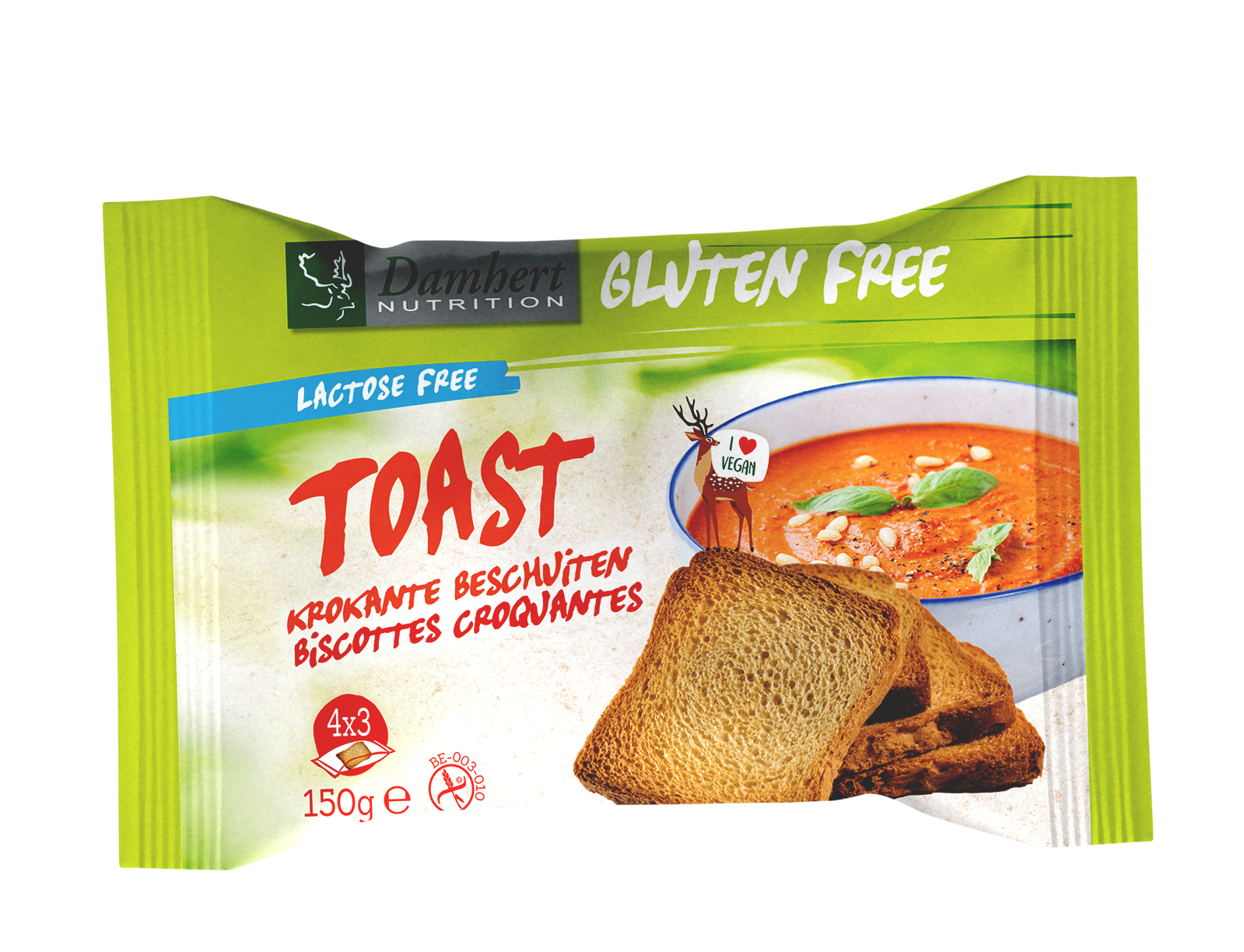 Damhert Toast glutenvrij