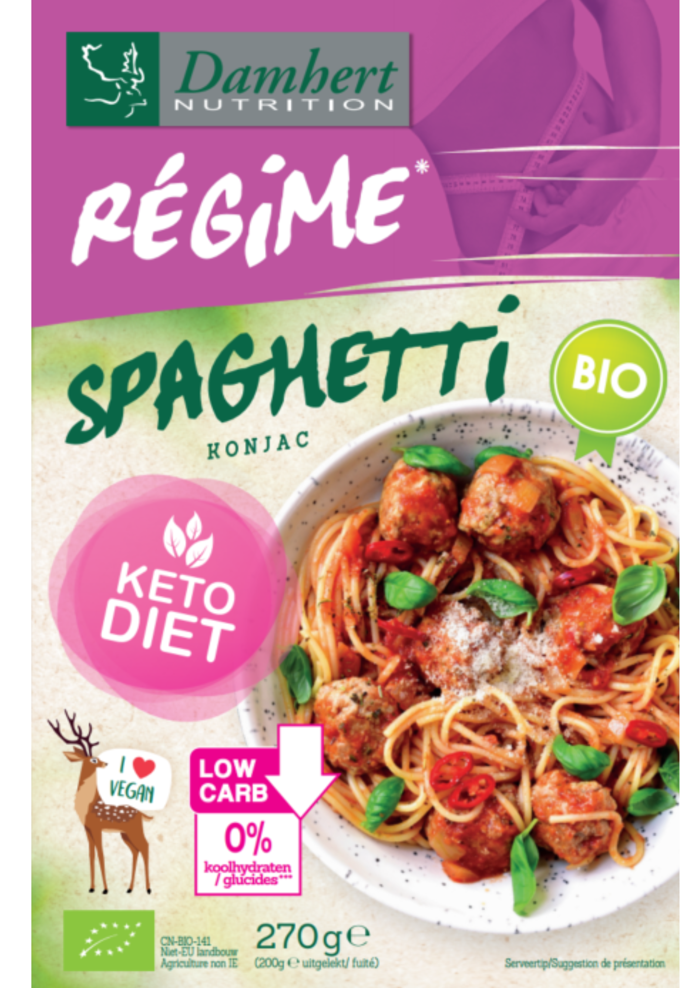 Damhert Regime spaghetti bio