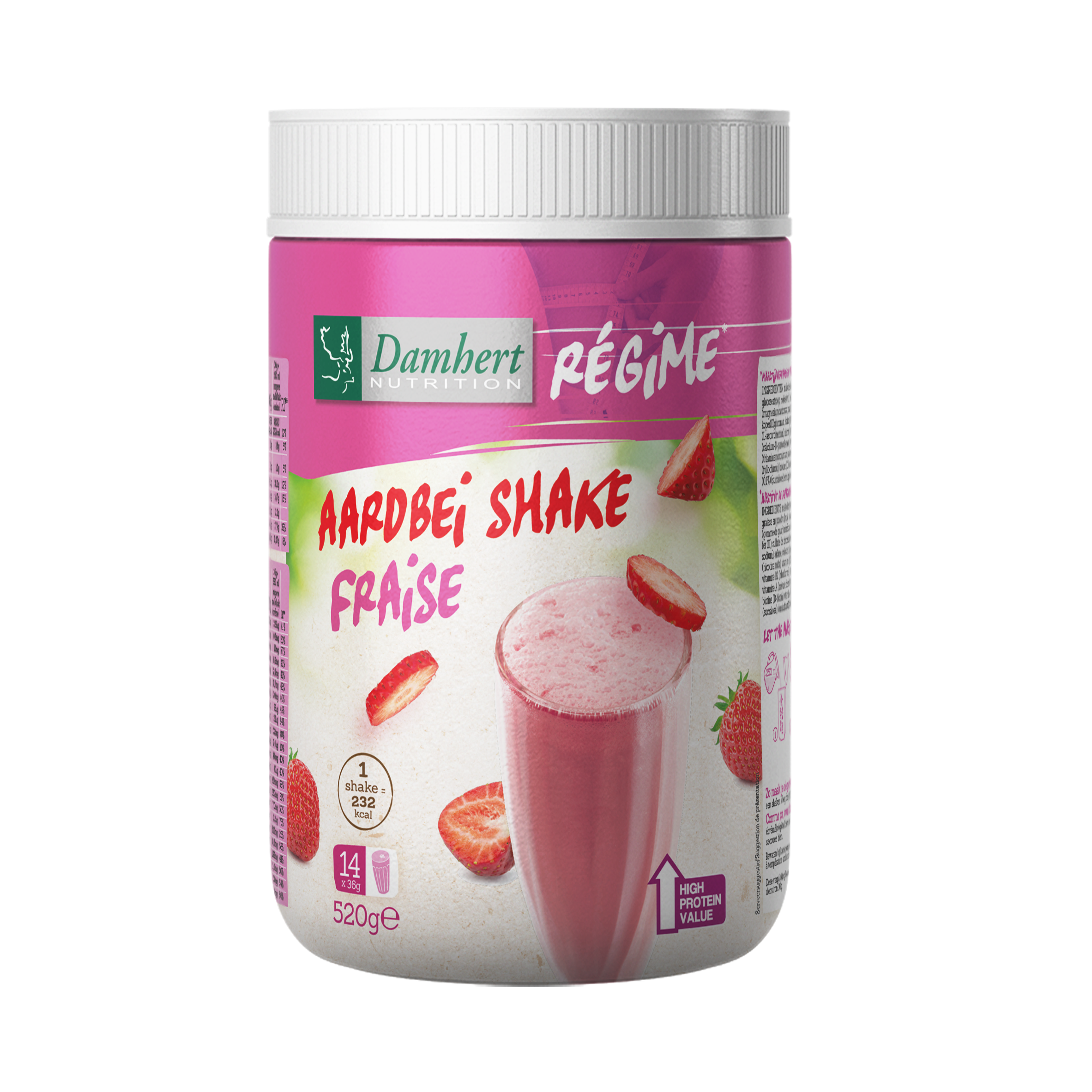Damhert Regime maaltijd shake aardbei