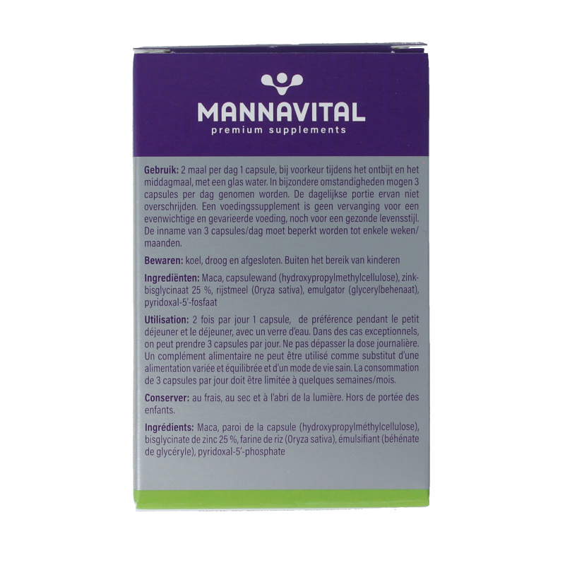 Mannavital Maca platinum - Afbeelding 4