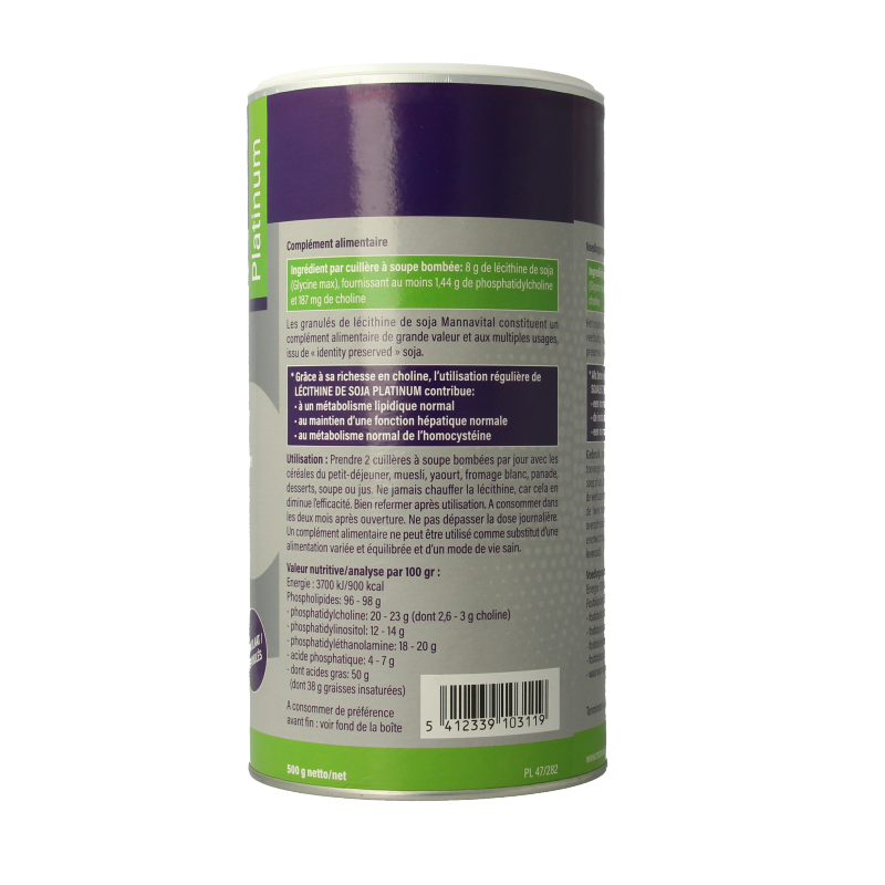 Mannavital Soja lecithine granulaat - Afbeelding 3