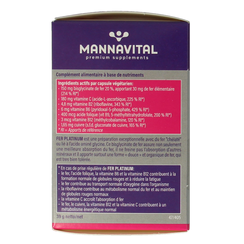 Mannavital IJzer platinum - Afbeelding 3