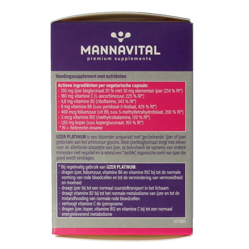 Mannavital IJzer platinum - Afbeelding 5