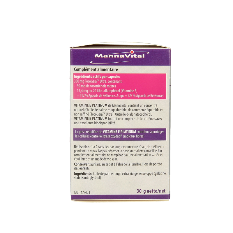 Mannavital Vitamine E platinum - Afbeelding 3