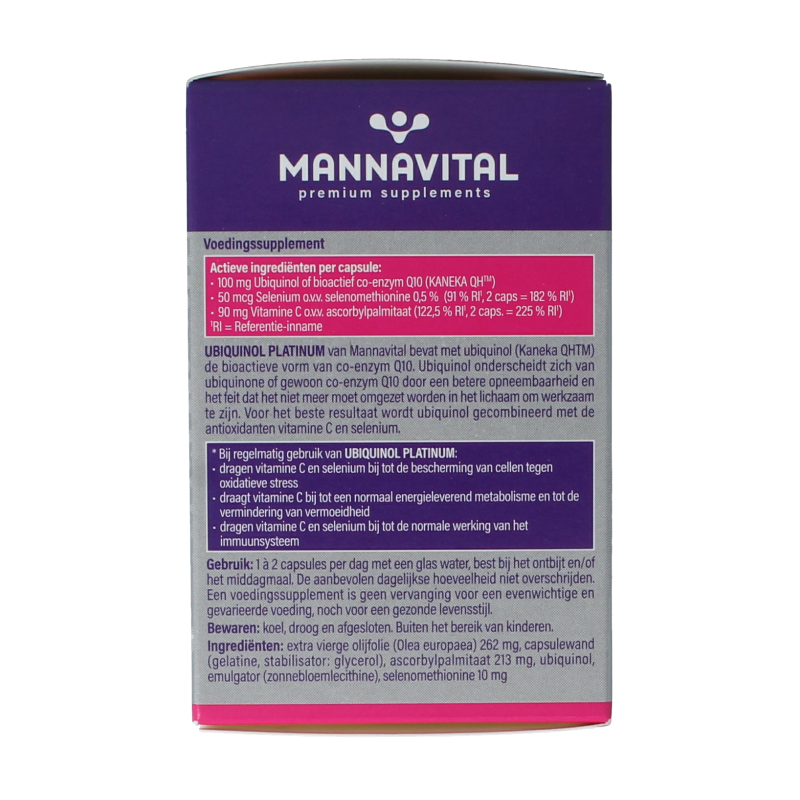 Mannavital Ubiquinol platinum - Afbeelding 5