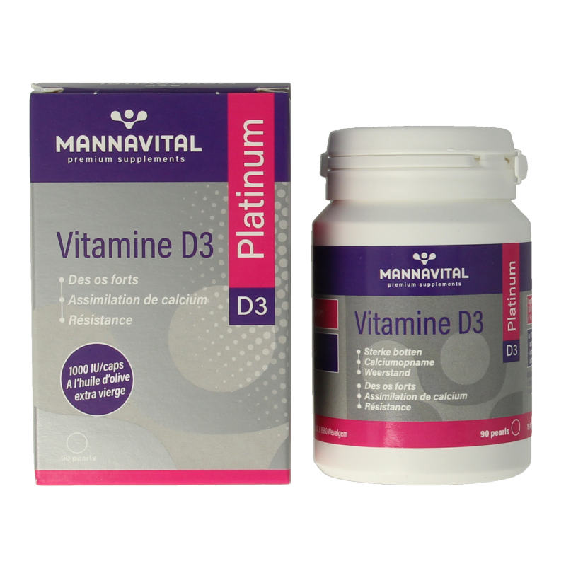 Mannavital Vitamine D3 platinum - Afbeelding 2