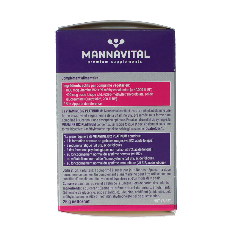 Mannavital Vitamine B12 platinum - Afbeelding 3
