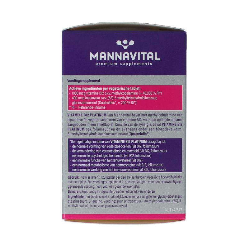 Mannavital Vitamine B12 platinum - Afbeelding 5