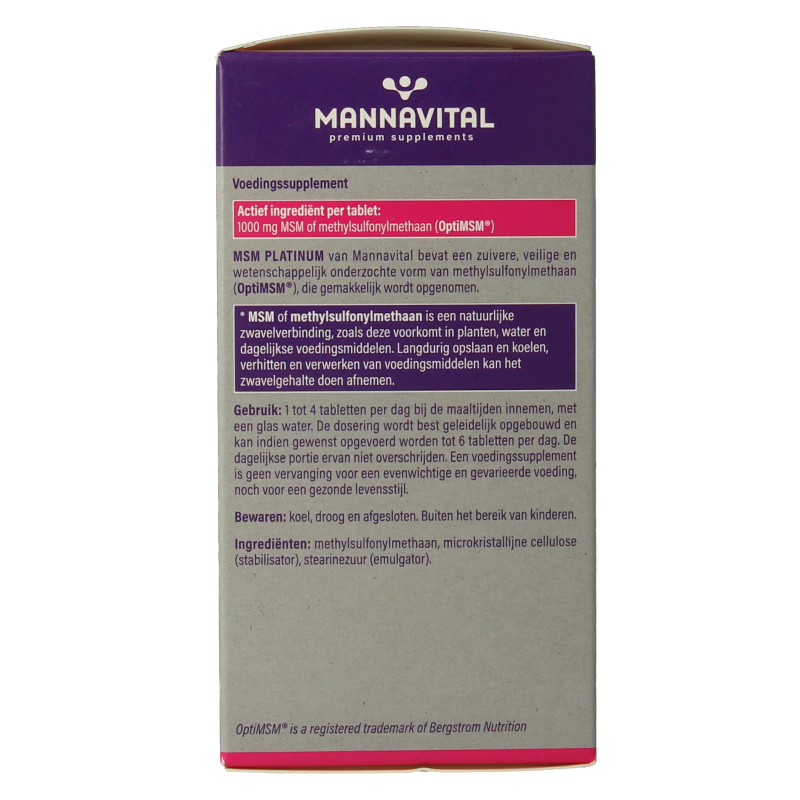 Mannavital MSM Platinum - Afbeelding 5