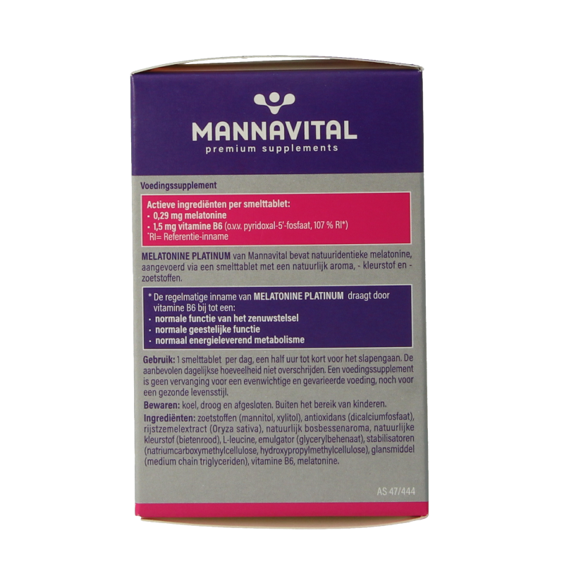Mannavital Melatonine platinum - Afbeelding 5