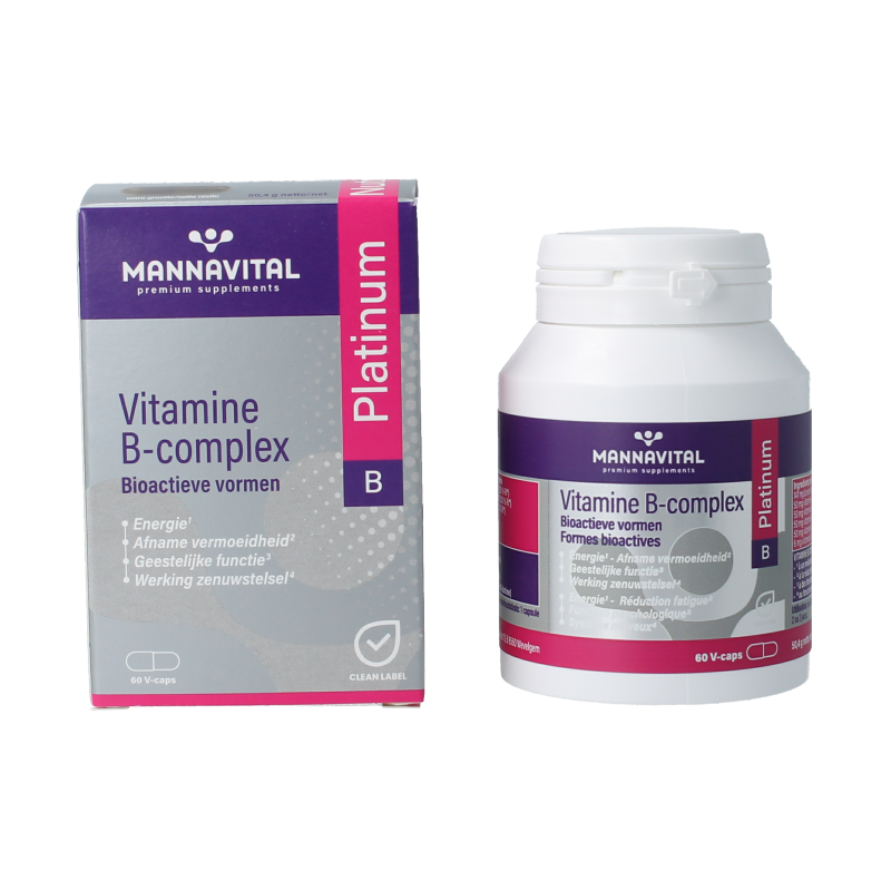 Mannavital Vitamine B complex platinum - Afbeelding 2