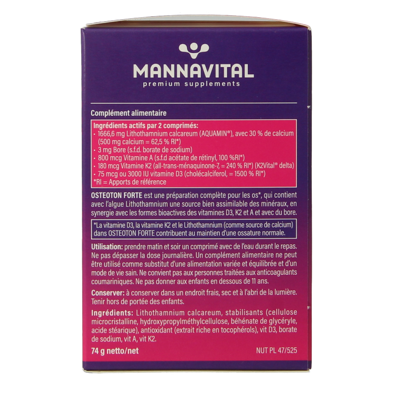 Mannavital Osteoton forte - Afbeelding 3