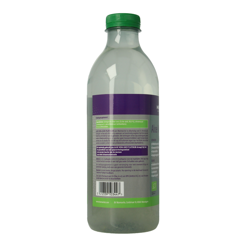 Mannavital Aloe vera juice bio - Afbeelding 2