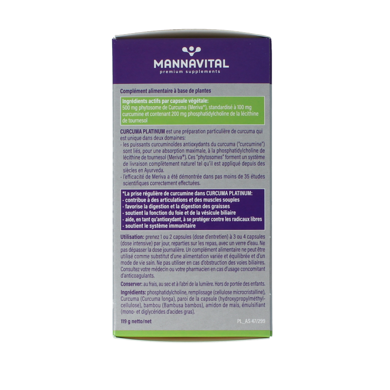 Mannavital Curcuma platinum - Afbeelding 3
