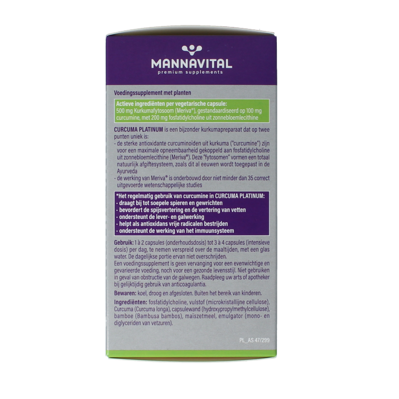 Mannavital Curcuma platinum - Afbeelding 5