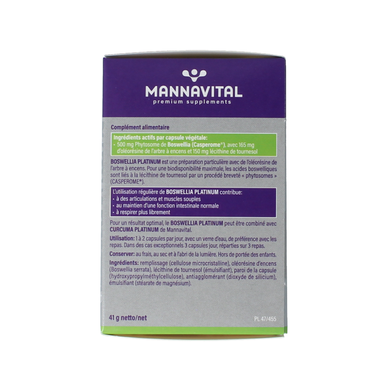 Mannavital Boswellia platinum - Afbeelding 3