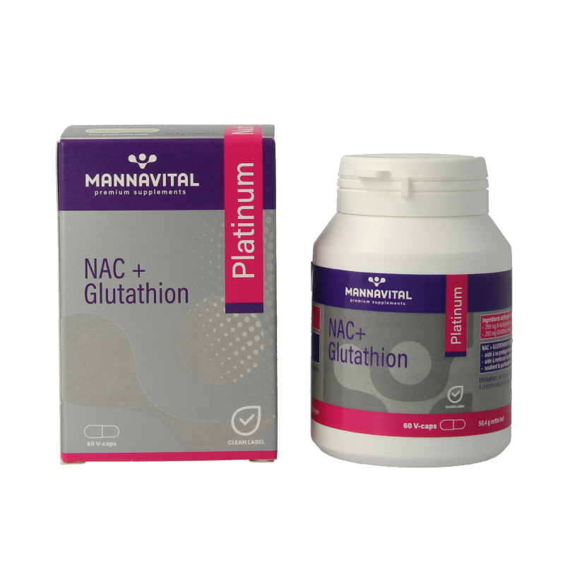 Mannavital NAC + glutathion platinum - Afbeelding 2