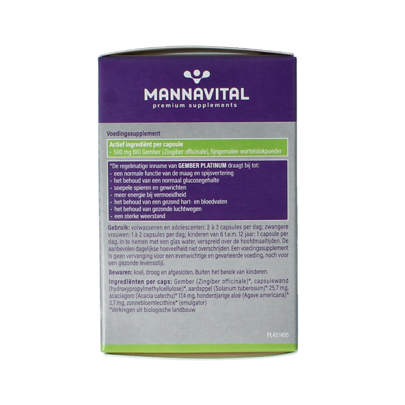 Mannavital Gember platinum bio - Afbeelding 5