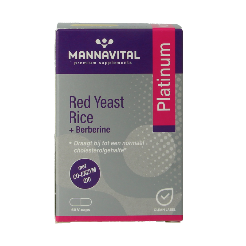 Mannavital Rode rijst + berberine platinum
