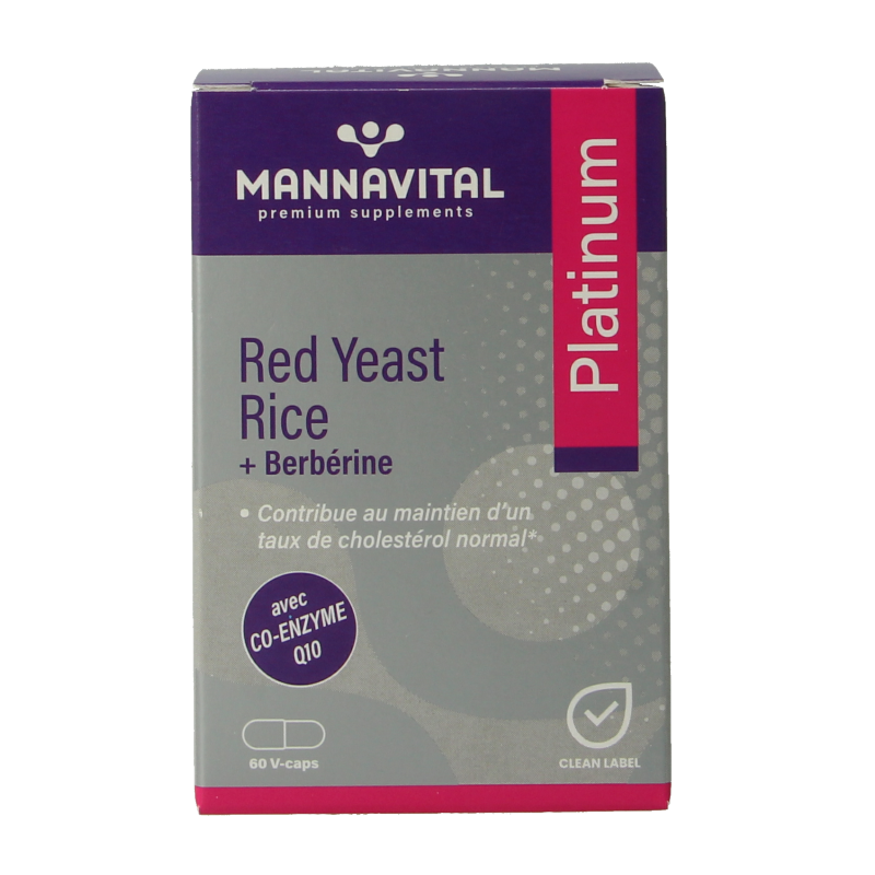 Mannavital Rode rijst + berberine platinum - Afbeelding 4