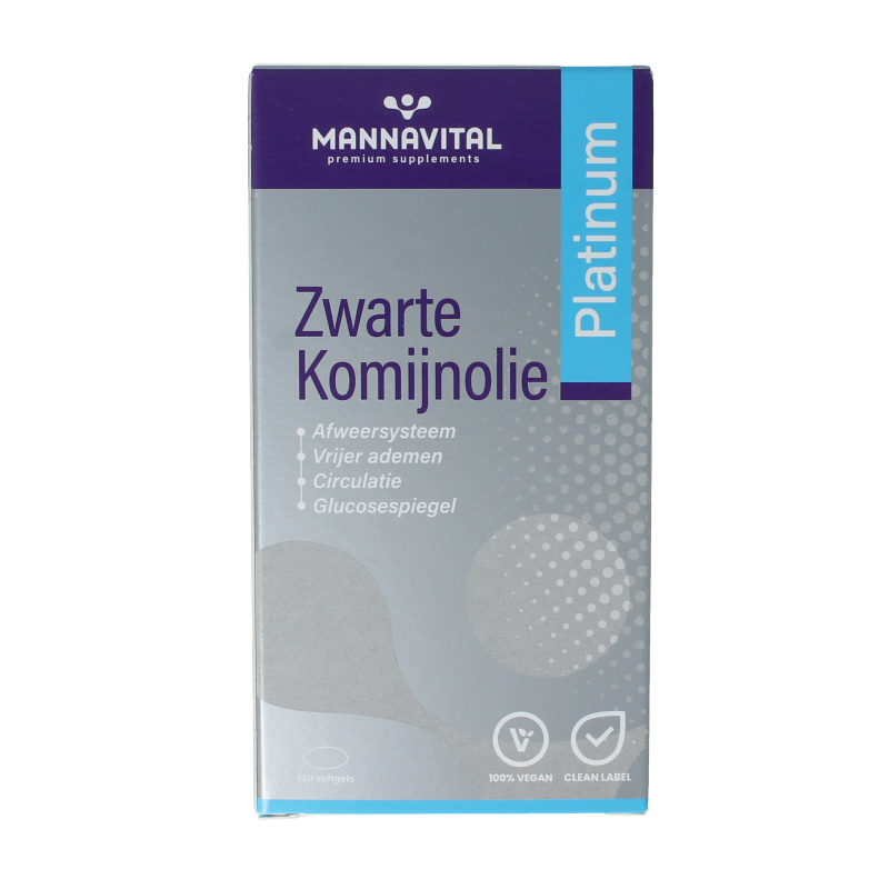 Mannavital Zwarte komijnolie platinum