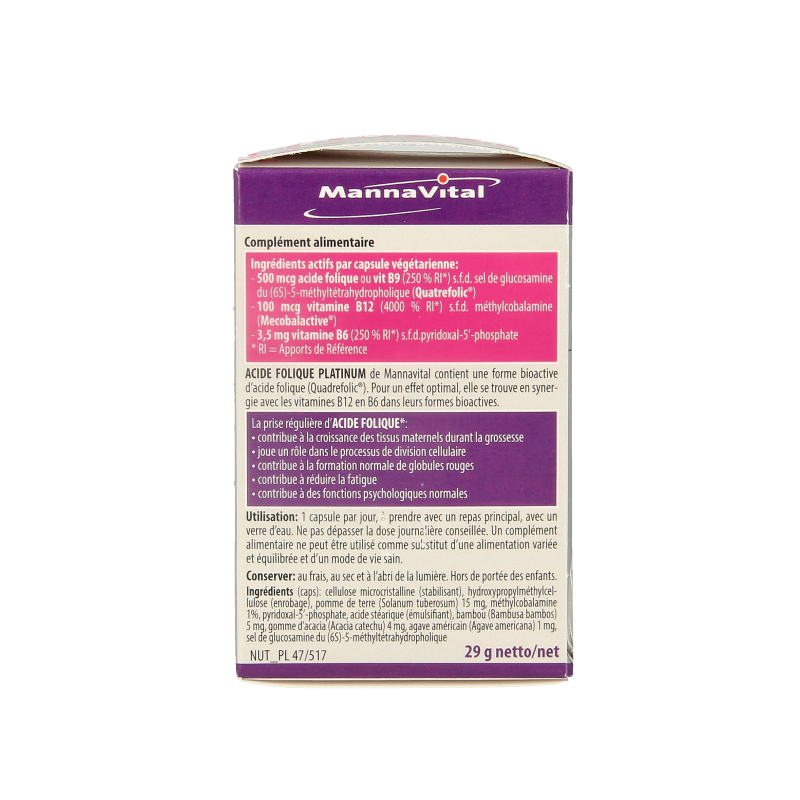 Mannavital Foliumzuur platinum - Afbeelding 2