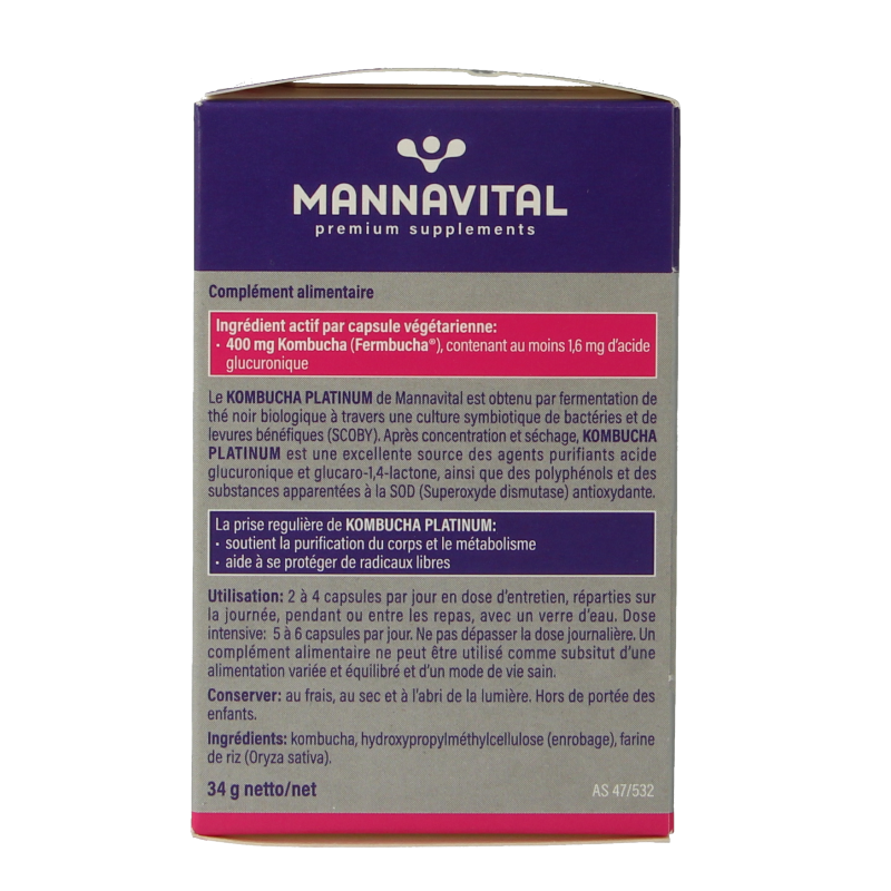 Mannavital Kombucha platinum - Afbeelding 3