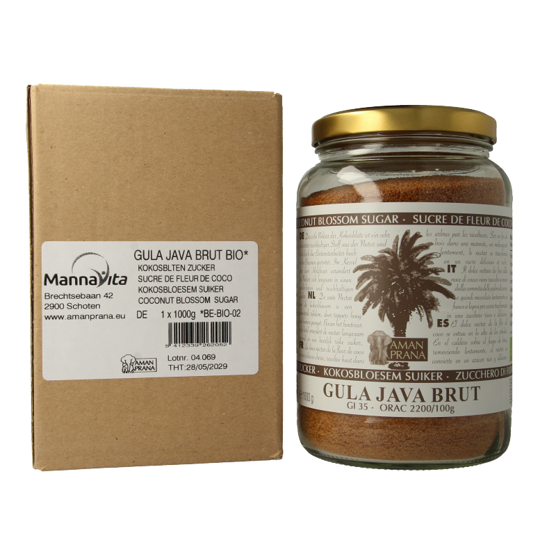 Amanprana Gula java brut bio - Afbeelding 2