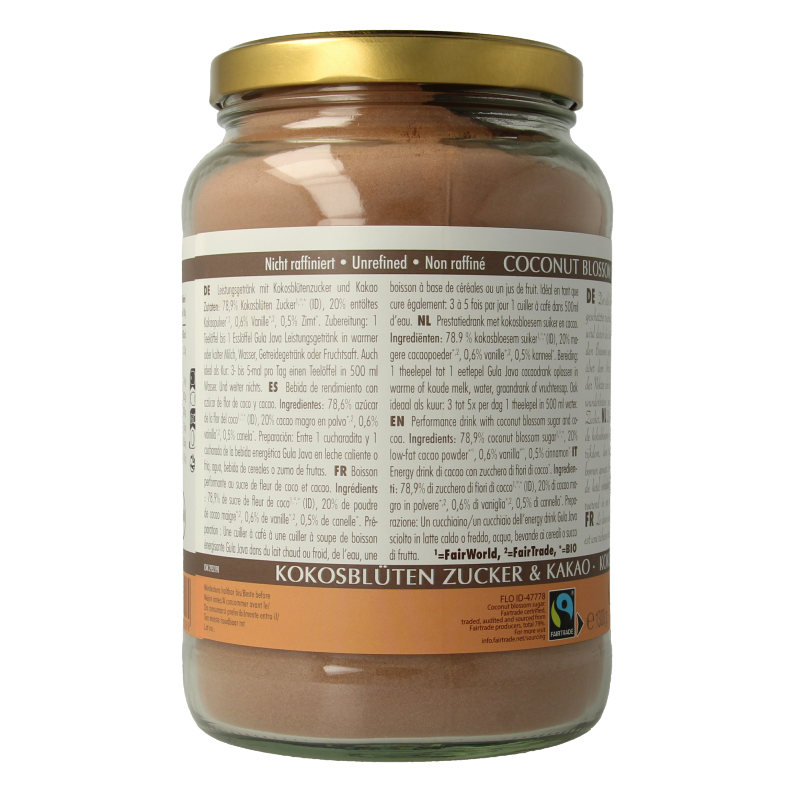 Amanprana Gula java cacao bio - Afbeelding 2