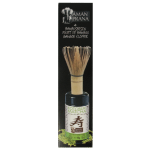 Amanprana Kotobuki matcha + bamboe klopper bio