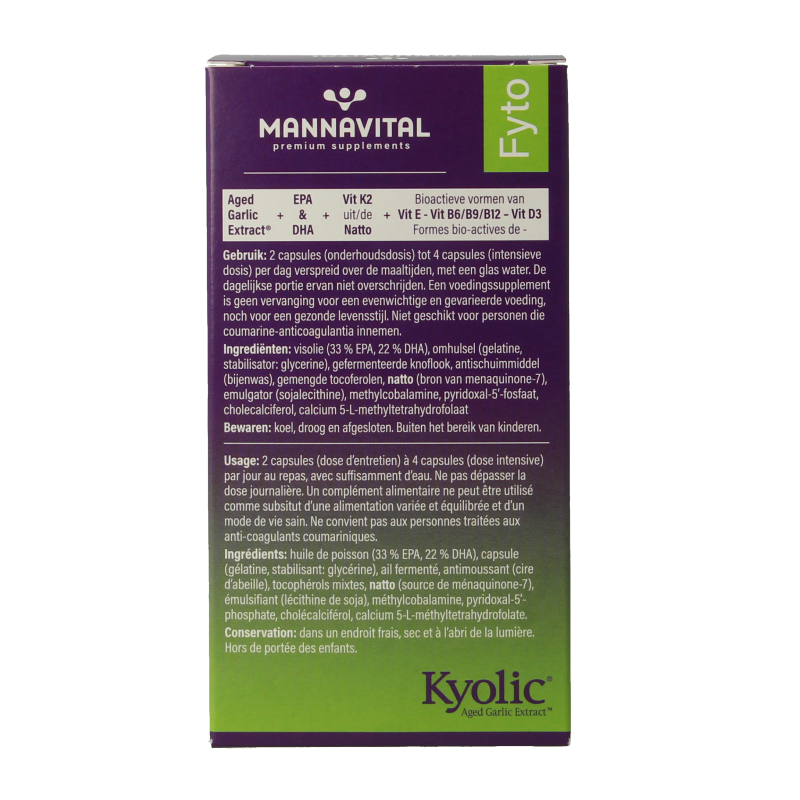 Mannavital Kyolic EPA & K2 - Afbeelding 4