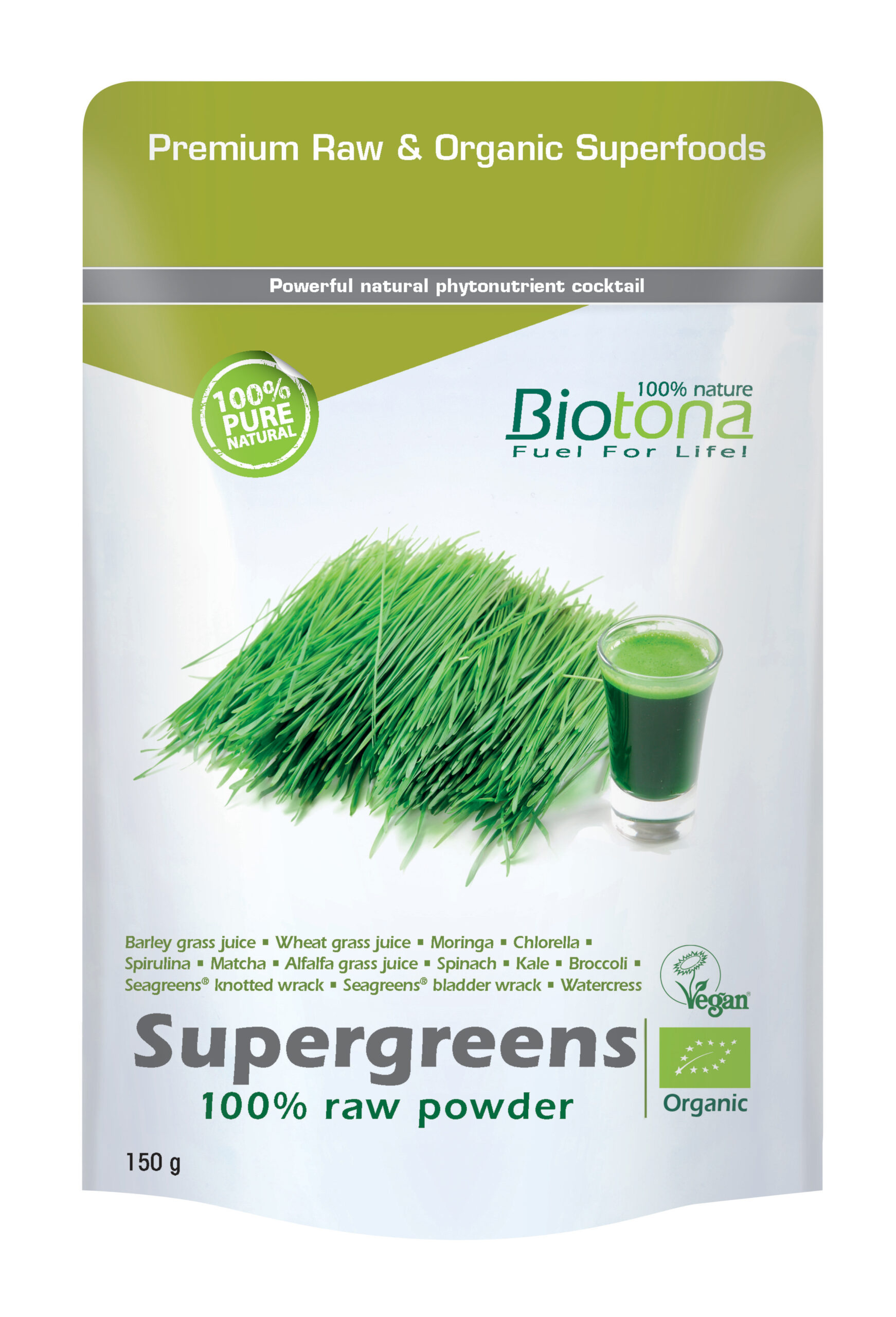 Biotona Supergreens raw powder bio