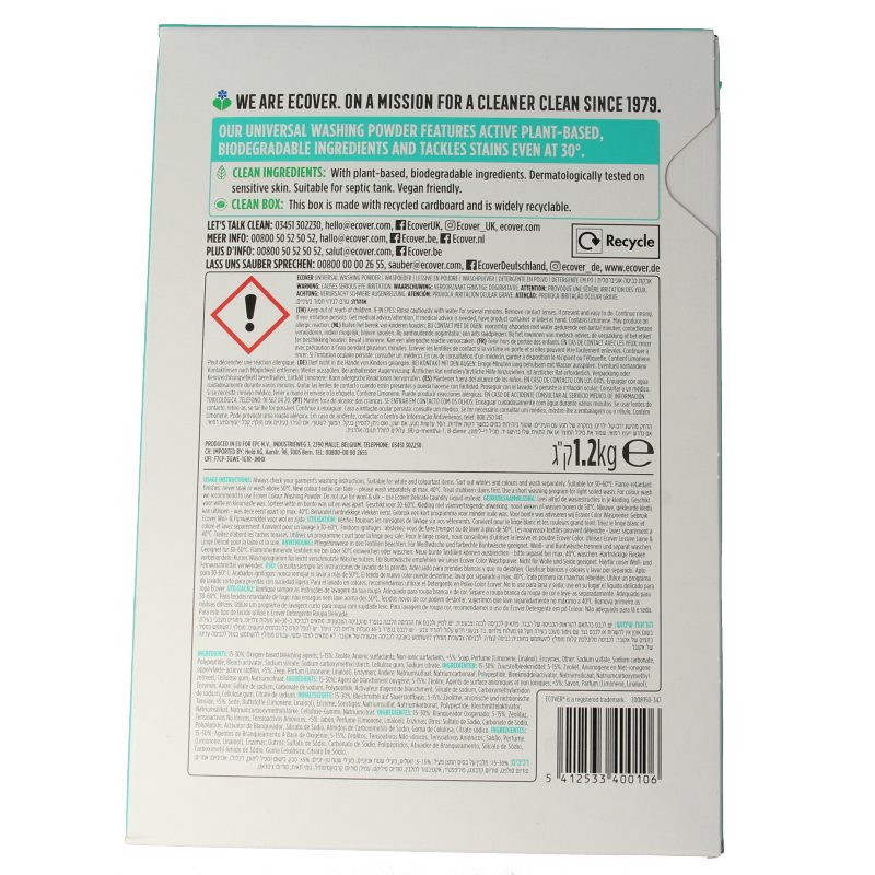 Ecover Waspoeder wit/universal - Afbeelding 3